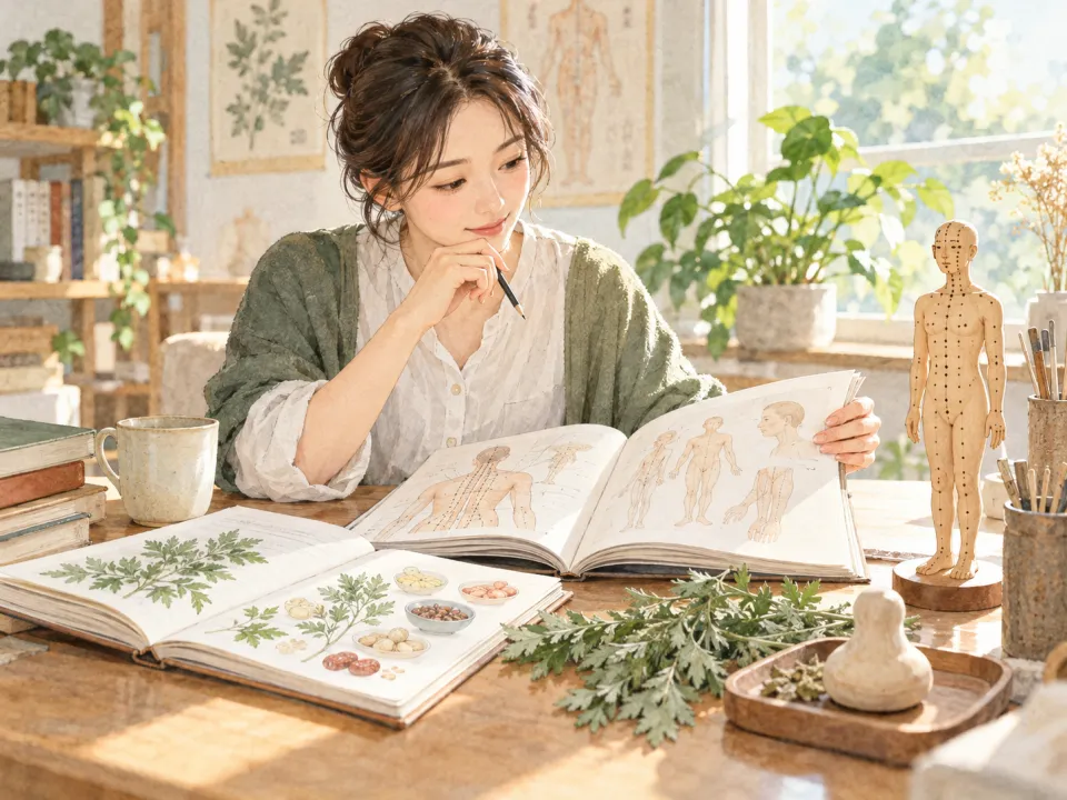 「鍼灸学生の皆さまへ」の内容を描いた養生堂のイラスト